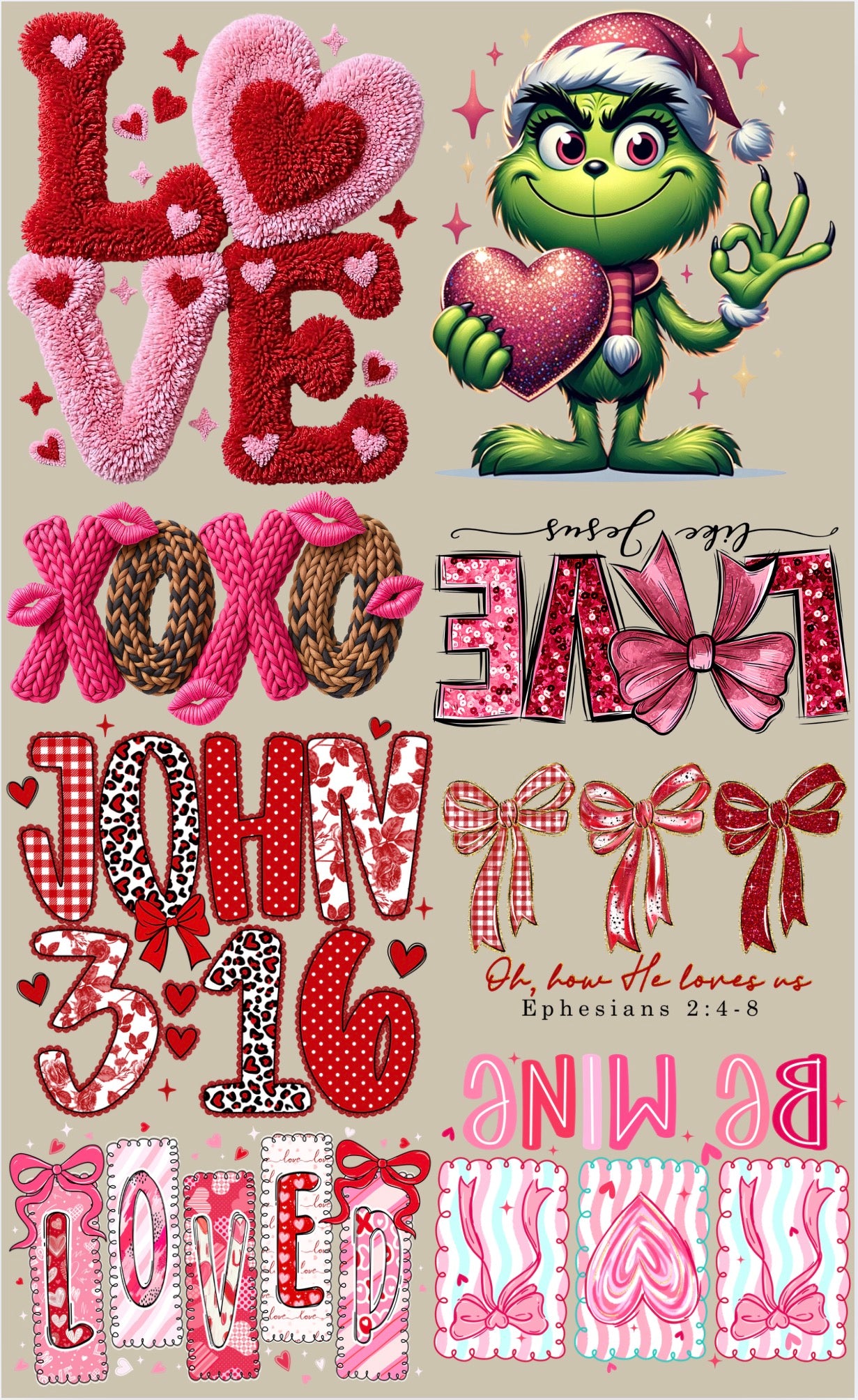 Premade Gang Sheet - Valentines