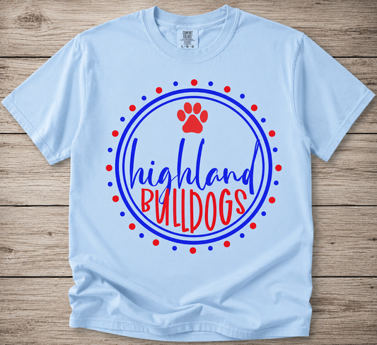Highland Bulldog Round Frame