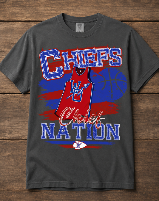 West Ouachita Chief Nation Basketball Tee