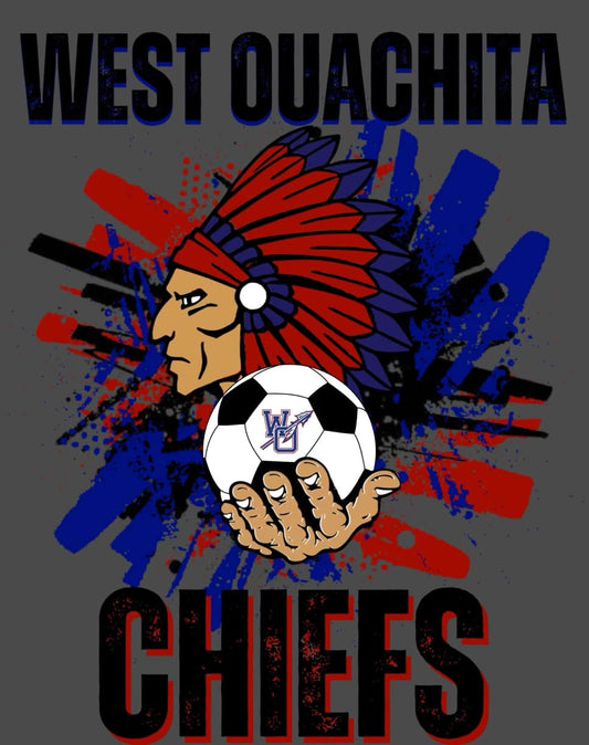 Chiefs - Soccer Spirit Shirt - Red & Blue