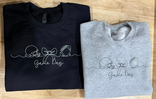 Football, Helmet, Bow - Game Day