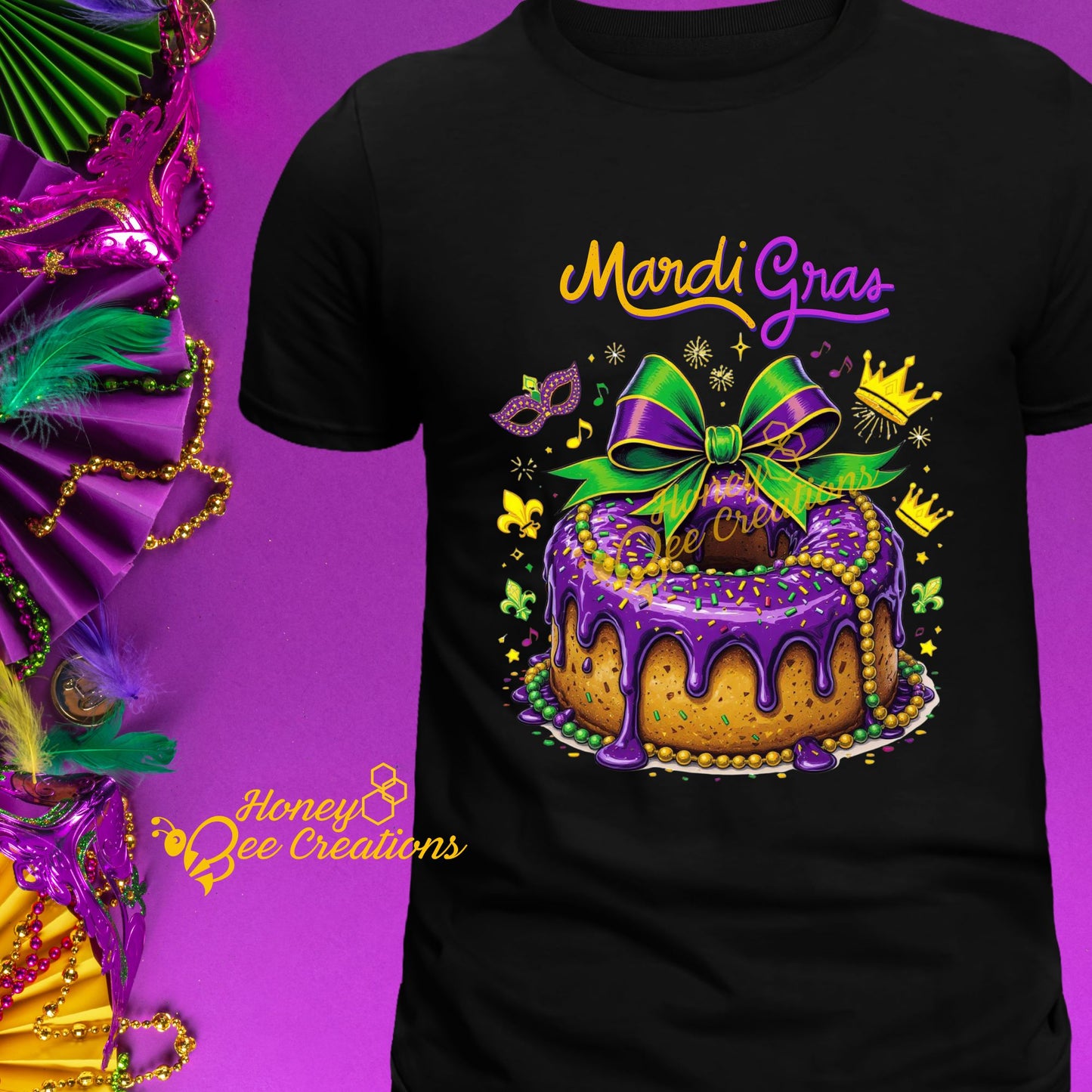 Mardi Gras - Bunt Cake Shirt