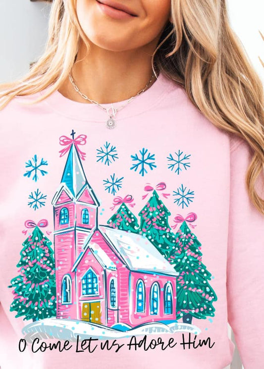 Christmas - Let Us Adore Him - Pink Church