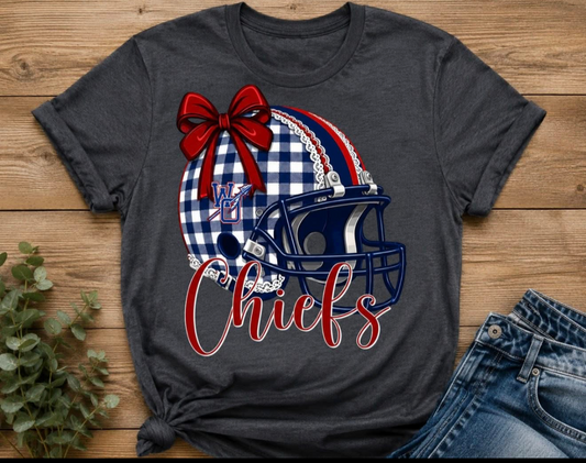 West Ouachita Chiefs Helmet with Bow