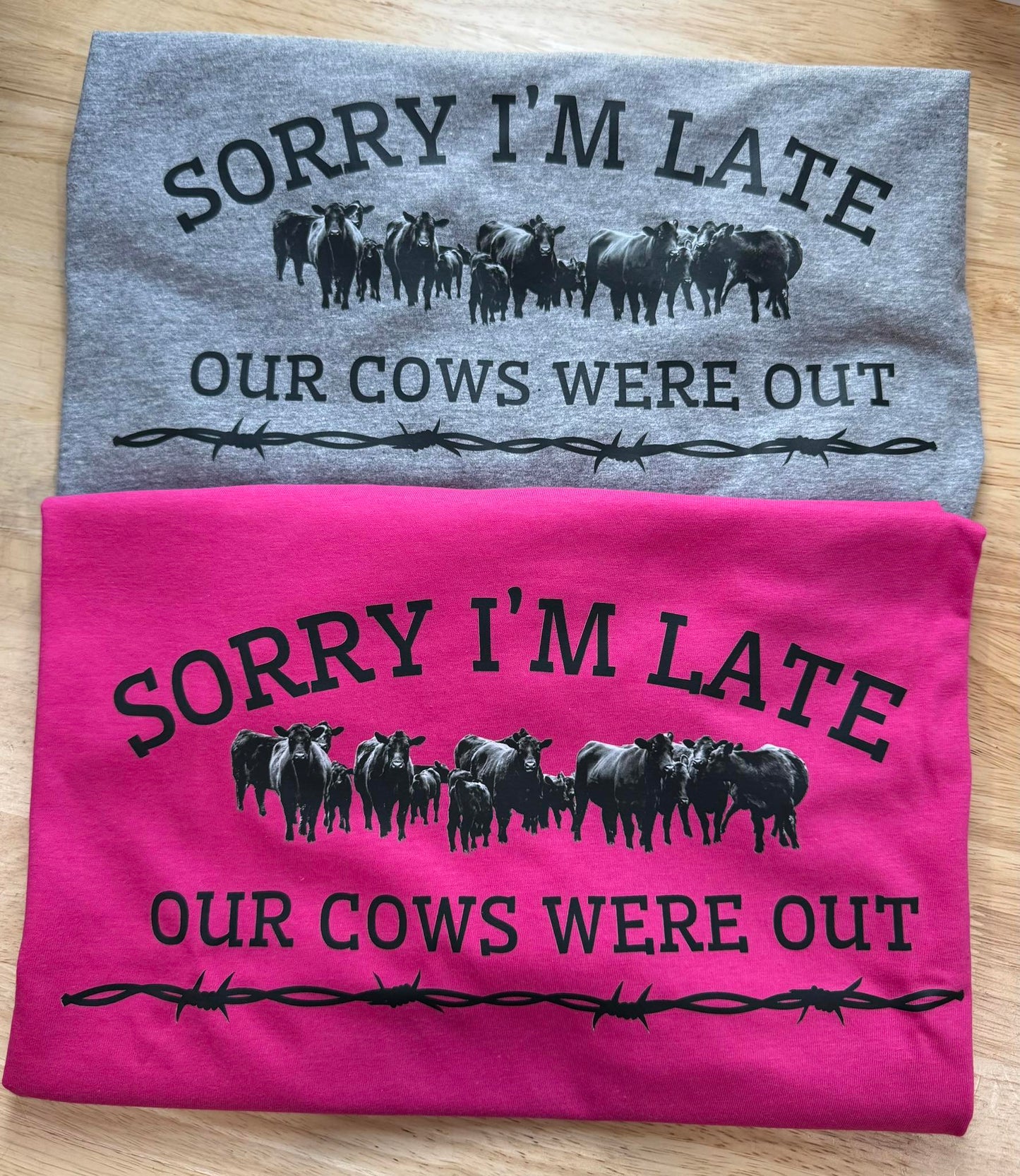 Sorry I'm Late, Our Cows Were Out